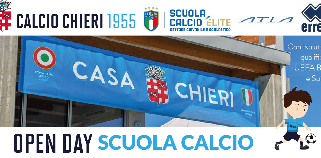 Open Day Scuola Calcio: 1 e 2 luglio al centro sportivo Rosato