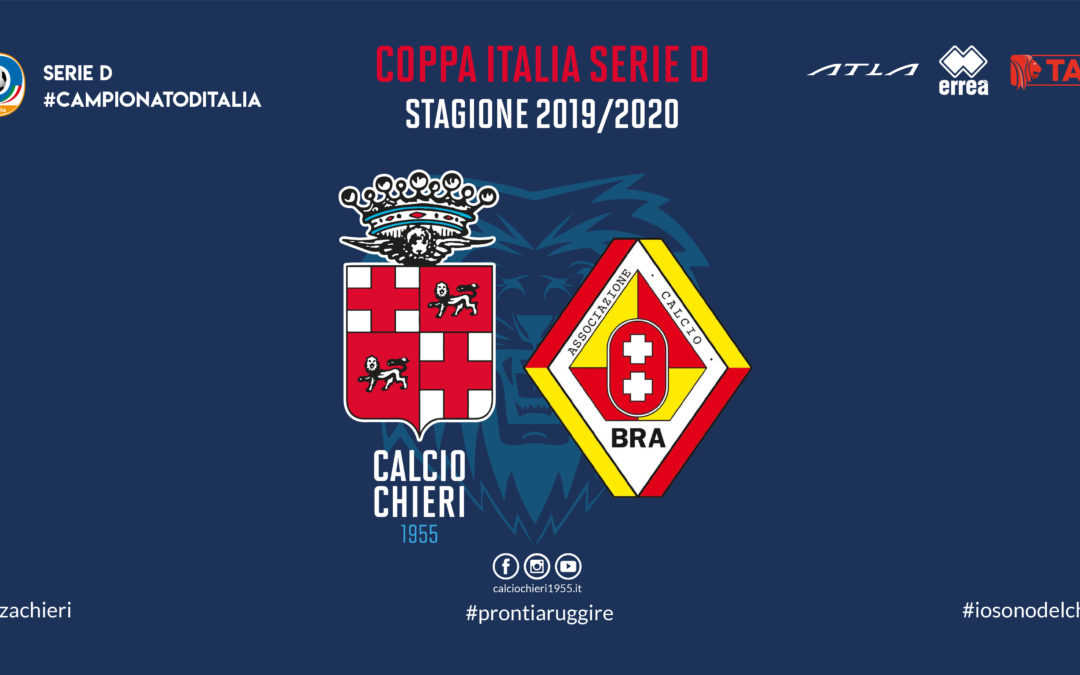 Coppa Italia Serie D: il 25/8 c’è Chieri-Bra