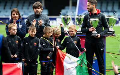 Scuola Calcio: il nostro Francesco Marcarini al Camp Nou con il Barcellona