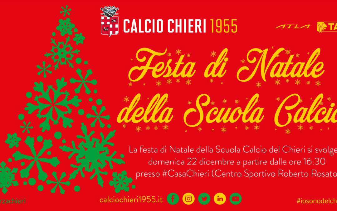 Domenica 22/12 al Rosato la festa di Natale della Scuola Calcio