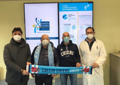 Le professionalità del Santa Clara al servizio del Chieri