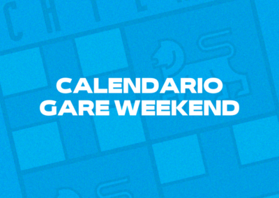 Calendario gare del weekend