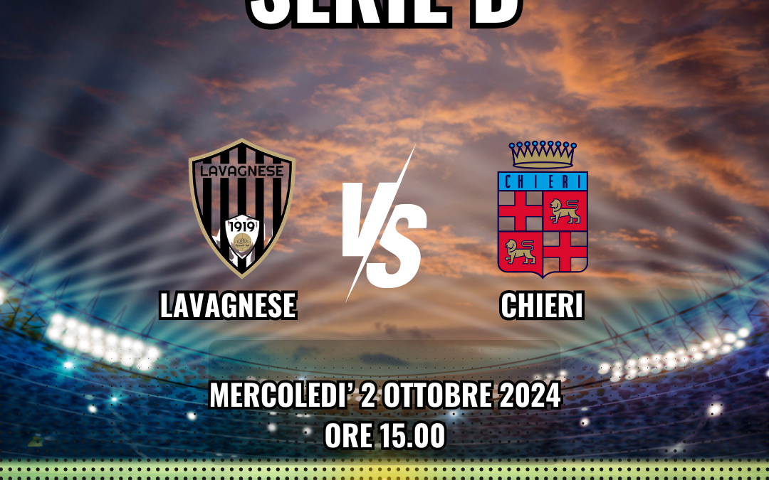 Il Chieri Calcio in trasferta contro la Lavagnese