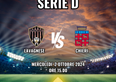 Il Chieri Calcio in trasferta contro la Lavagnese