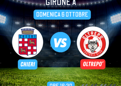 Il Chieri Calcio cerca il riscatto contro l’Oltrepò